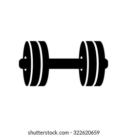 Muscle lifting icon, bodybuilding button