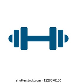 muscle lifting icon, fitness barbell, gym icon, exercise dumbbells isolated, vector weight lifting symbol