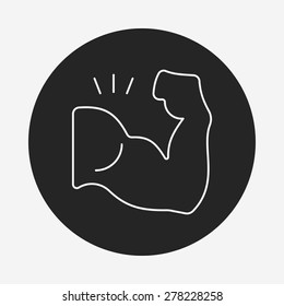 muscle line icon