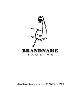 plantilla de diseño de icono de logotipo de músculo ilustración vectorial moderna