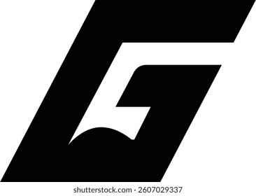 Muscle Logo Letter G. Letter G Bicep or strong arm logo icon vector template