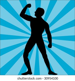 hombre muscular