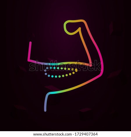 muscle, man , augmentation nolan icon Simple thin line, outline vector of Anti age icons for ui and ux, website or mobile application