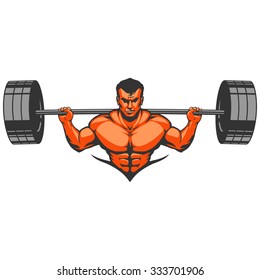 Muscle man bodybuilder