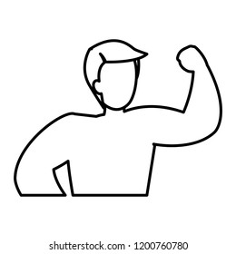 muscle man design