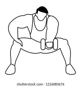 muscle man design