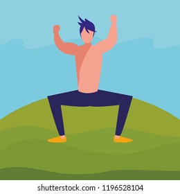 muscle man icon