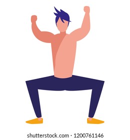 muscle man icon