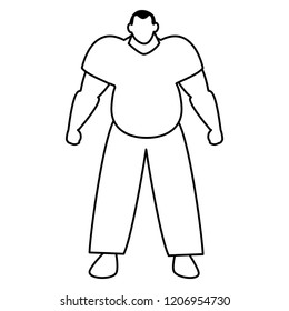 muscle man icon