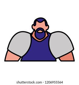 muscle man icon
