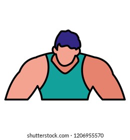muscle man icon