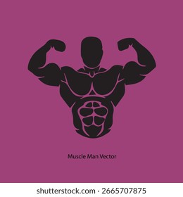 Muscle Man Diseño de personajes de Vector