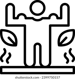 Muscle Mass Vector Linear Icon Design