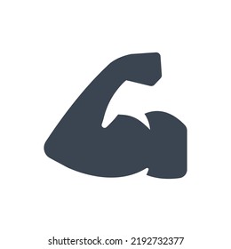 Muscle power icon (Simple vector illustration)