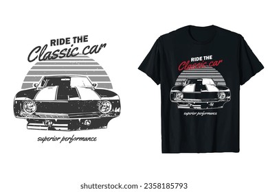 diseño de camisetas de vector retro muscular. imprimir camiseta en blanco y negro 