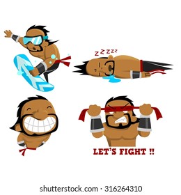 Muscle Set Vector Template