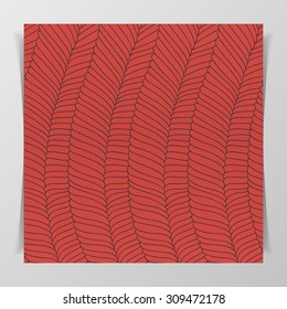 Muscle Tissue flat Pattern for Biology Illustration or Notebook Cover