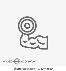 muscle vector icon
