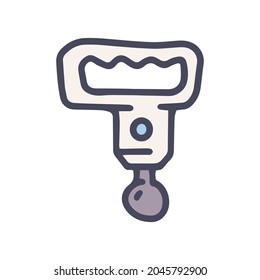 muscle vibrator color vector doodle simple icon