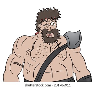 Muscle viking draw