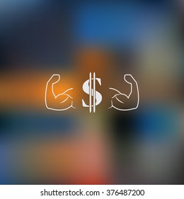 muscles dollar icon