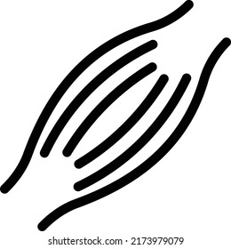 músculos Ilustración vectorial en un fondo transparente.Símbolos de calidad premium.Vector de línea delgada   para el diseño gráfico y de concepto.