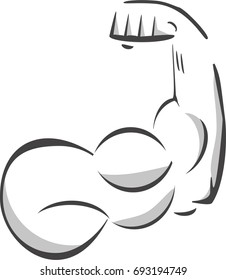 Muscular arm.
