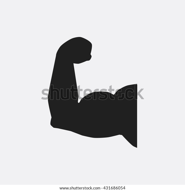 Muscular Arm Icon Stock Vector (Royalty Free) 431686054