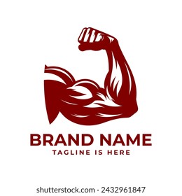 The muscular arm logo symbolizes power, strength, and determination, reflecting a commitment to physical fitness, athleticism, and perseverance.