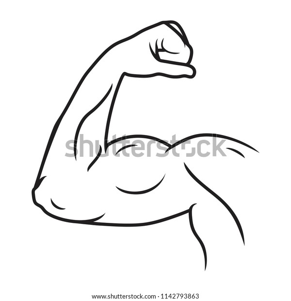 Muscular Arms Vector Stock Vector (Royalty Free) 1142793863