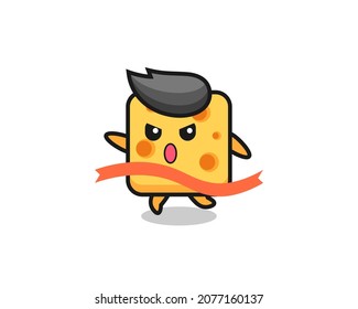 the muscular cheese character is posing showing his muscles , cute style design for t shirt, sticker, logo element