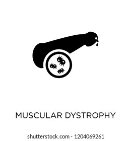 Muscular dystrophy icon. Muscular dystrophy symbol design from Diseases collection. Simple element vector illustration on white background.