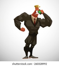 Muscular Lawyer, vector