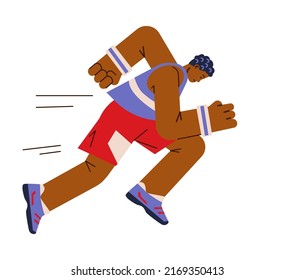 Muscular Sportsman Sportswear Running Jogging Marathon Stock Vector ...