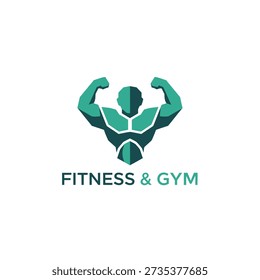 Muscular vector illustration of bodybuilder posing. Ideal for fitness, gym, and bodybuilding branding. Powerful design.