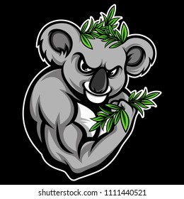 Musculars Koalas Vector