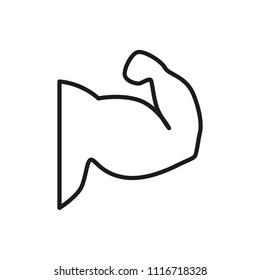 muscule hand vector icon