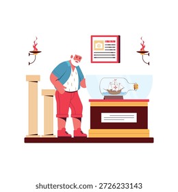 Museo o Galería de arte Ilustración vectorial EPS 10 Archivo 	