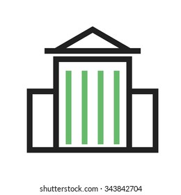 Museum, art, metropolitan icon vector image.Can also be used for building and landmarks . Suitable for mobile apps, web apps and print media.