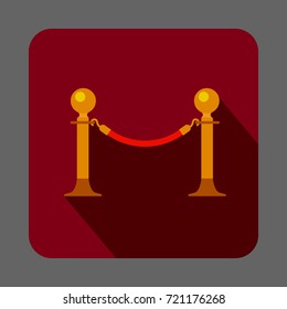Museum barrier icon.
