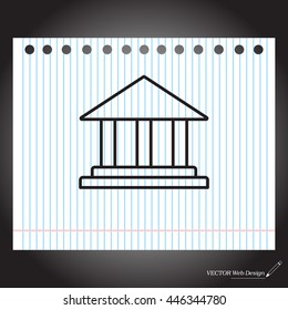 Museum building icon 