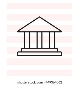 Museum building icon 