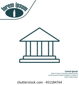 Museum building icon 