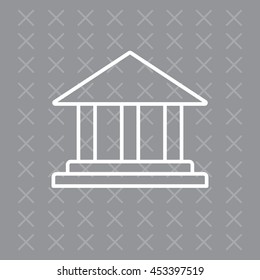 Museum building icon 