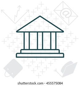 Museum building icon 