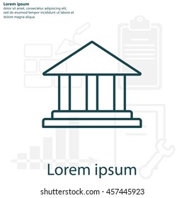 Museum building icon 