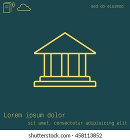 Museum building icon 