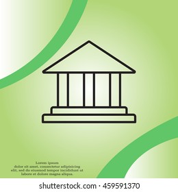 Museum building icon 