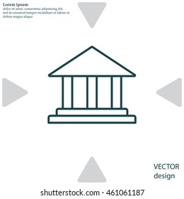 Museum building icon 