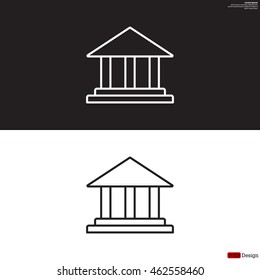 Museum building icon 